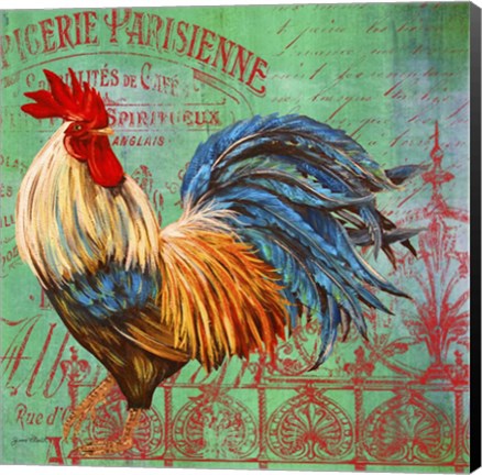 Framed Le Rooster - B Print