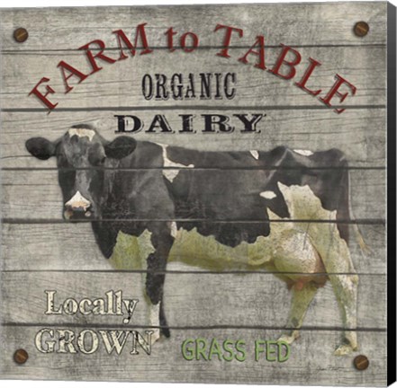 Framed Farm To Table - Dairy Print