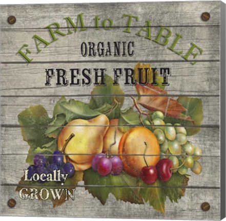 Framed Farm to Table - Fresh Fruit Print
