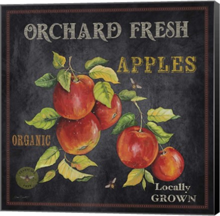 Framed Orchard Fresh Apples Print