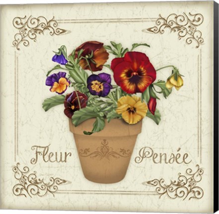 Framed Fleur Pensee Print