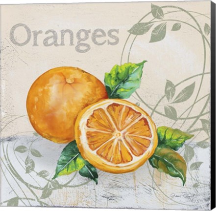Framed Tutti Fruiti Orange Print