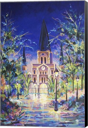 Framed Fantasy St Louis Cathedral Print