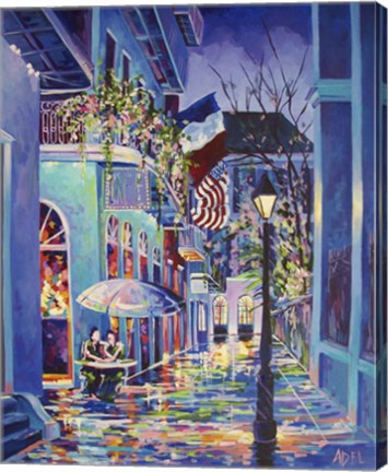 Framed Pirates Alley Cafe Patriotic Print