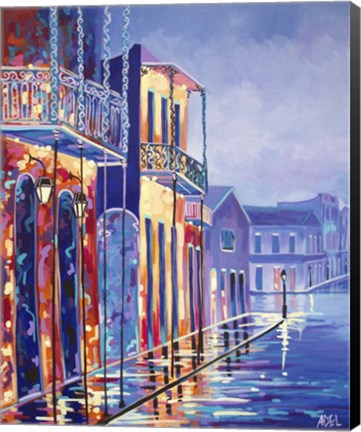 Framed Toulouse and Bourbon St Print