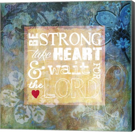 Framed Heart Psalm I Print