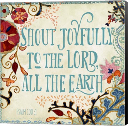 Framed Delecor Psalm II Print