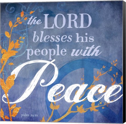 Framed Psalm Peace Print
