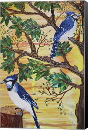 Framed Monica&#39;s Jays Print