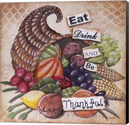Framed Be Thankful Print