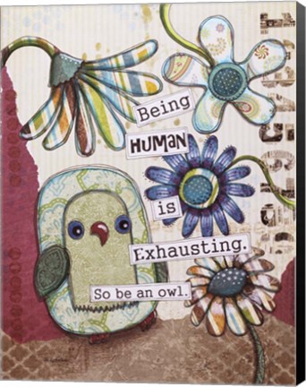 Framed Being Human Print