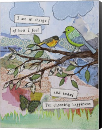 Framed Bird of happiness Print