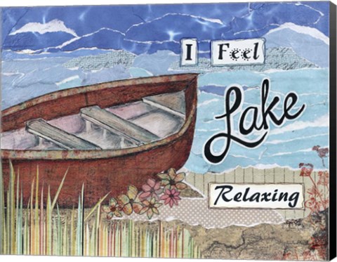 Framed Boat Relaxing Print