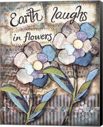 Framed Earth Laughs Print