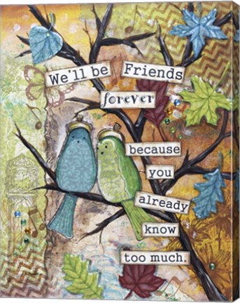 Framed Friends Forever Print