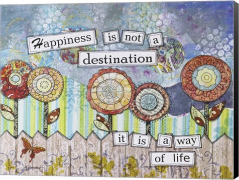 Framed Happy Destinations Print