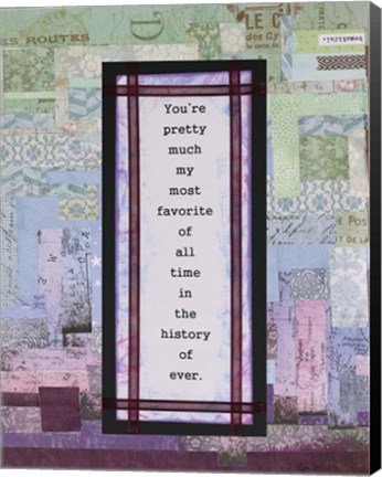 Framed History of Ever Print