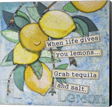 Framed Lemony Life Print