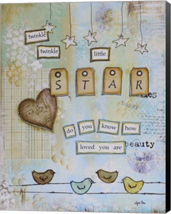 Framed Little Star Print
