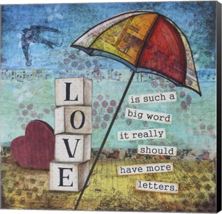 Framed Love Letters Print