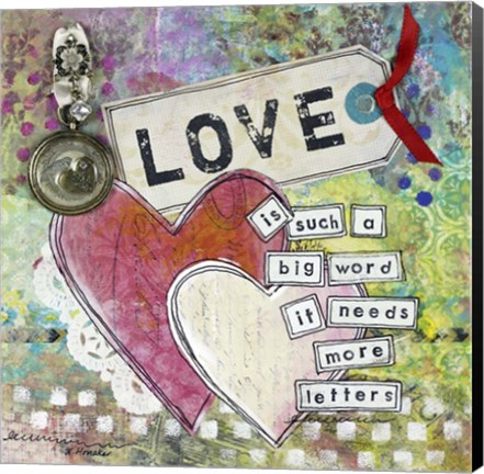 Framed Loving Hearts Print