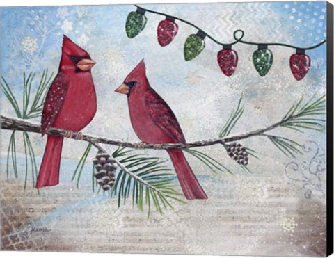 Framed Snow Birds Print
