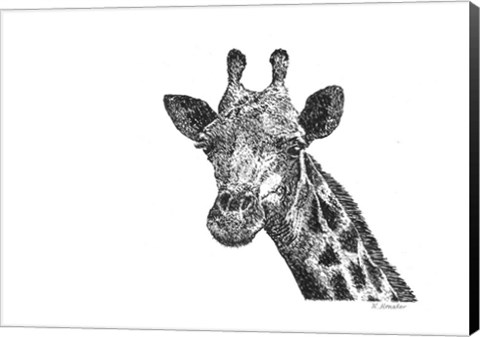 Framed Giraffe Print