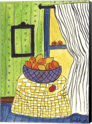 Framed Bowl of Oranges and Lemons Print