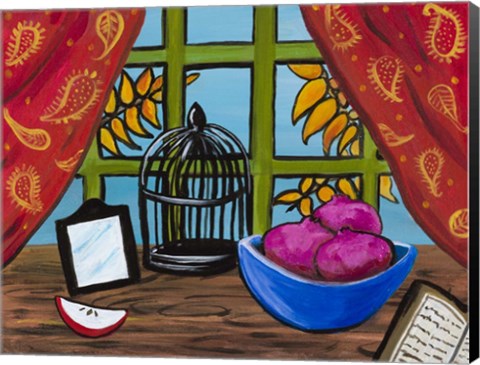 Framed Empty Desk Cage Print