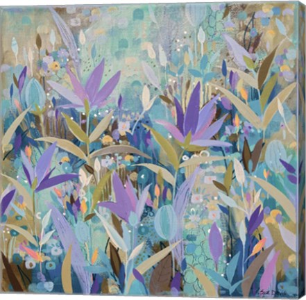 Framed Purple Garden Print