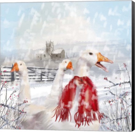 Framed Geese Print
