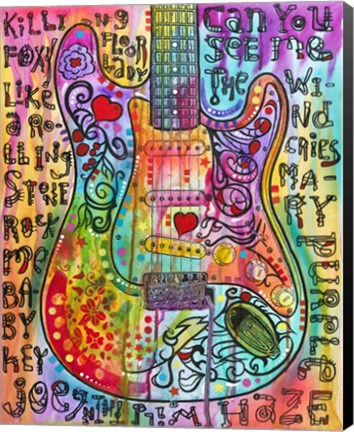 Framed Jimmies Guitar Print