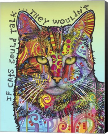 Framed If Cats Could Talk Print
