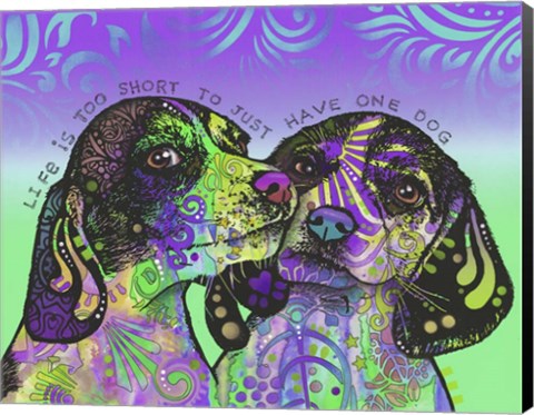 Framed Life Is Too Short Print