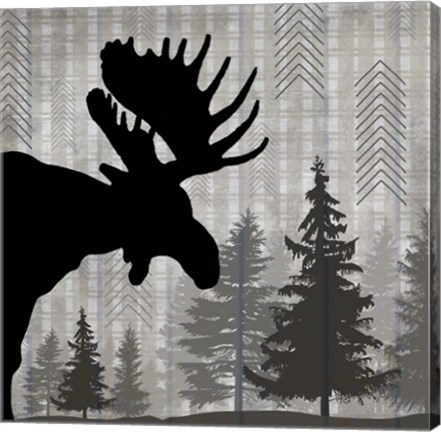 Framed Blue Bear Lodge Sign 4 Print