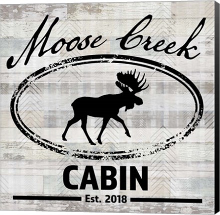 Framed Blue Bear Lodge Sign 7 Print