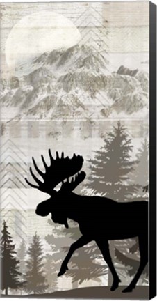 Framed Blue Bear Lodge Sign 17 Print