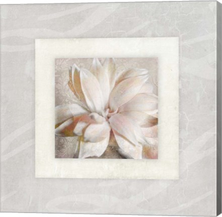 Framed Pink Ivory Portrait 1 Print