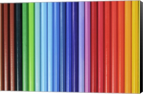 Framed Coloured Pencils 1 Print