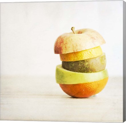 Framed Fruit Pieces as one Print