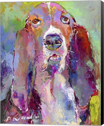 Framed Art Basset Hound Print