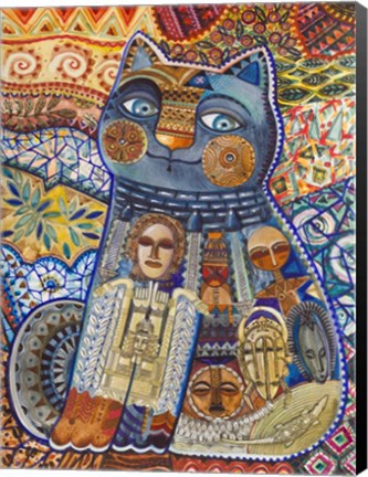 Framed Africa Cat 3 Print