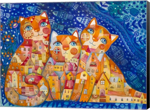 Framed Home Cats Print