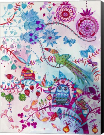 Framed Crazy Garden Print