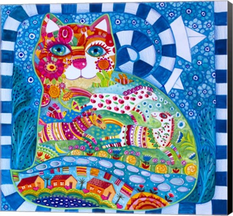 Framed Funny Horses Print