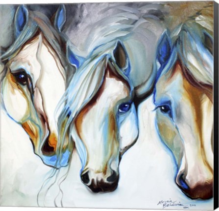 Framed 3 Nobles Equine Abstract Print