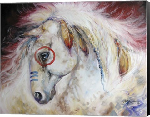 Framed Apache The War Pony Print