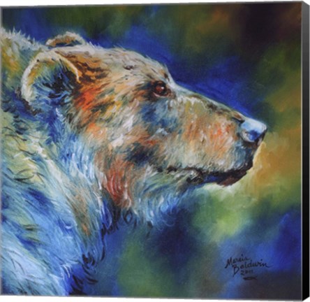 Framed Bear Abstract Print