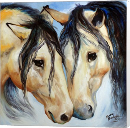 Framed Buckskin Friends Print