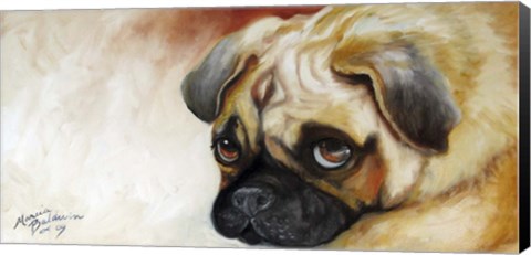 Framed Cutie Pie Pug Print